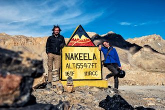 Benjamin y Mathilde el cuello Nakeela (4738 m)